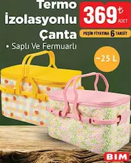 TERMO İZOLASYONLU ÇANTA 25 L